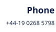 Phone +44-19 0268 5798